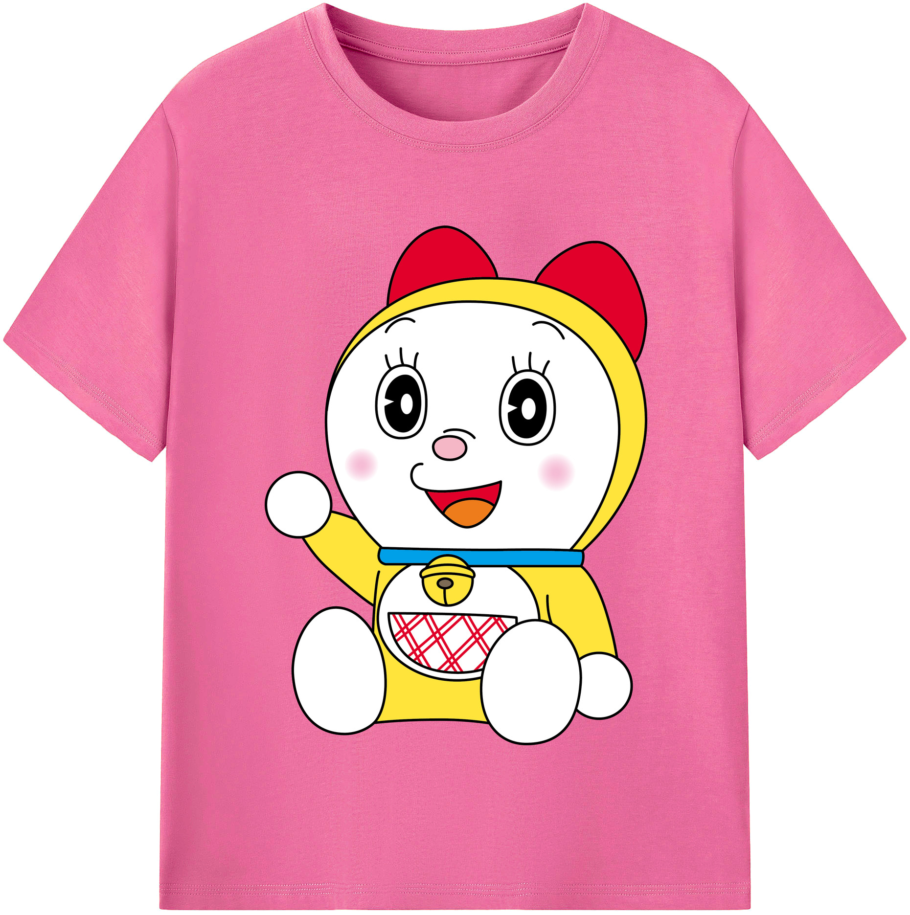 （画像用） ドラえもん ドラミ Doraemon Dorami レディースカジュアルプリントTシャツ（綿100％）